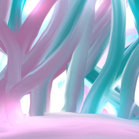 *Host Pick* Abstract Magical Seaweed II | Modern Wall Art Decor - Picture 3 of 4